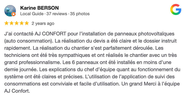 Installation panneaux solaires AJConfort
