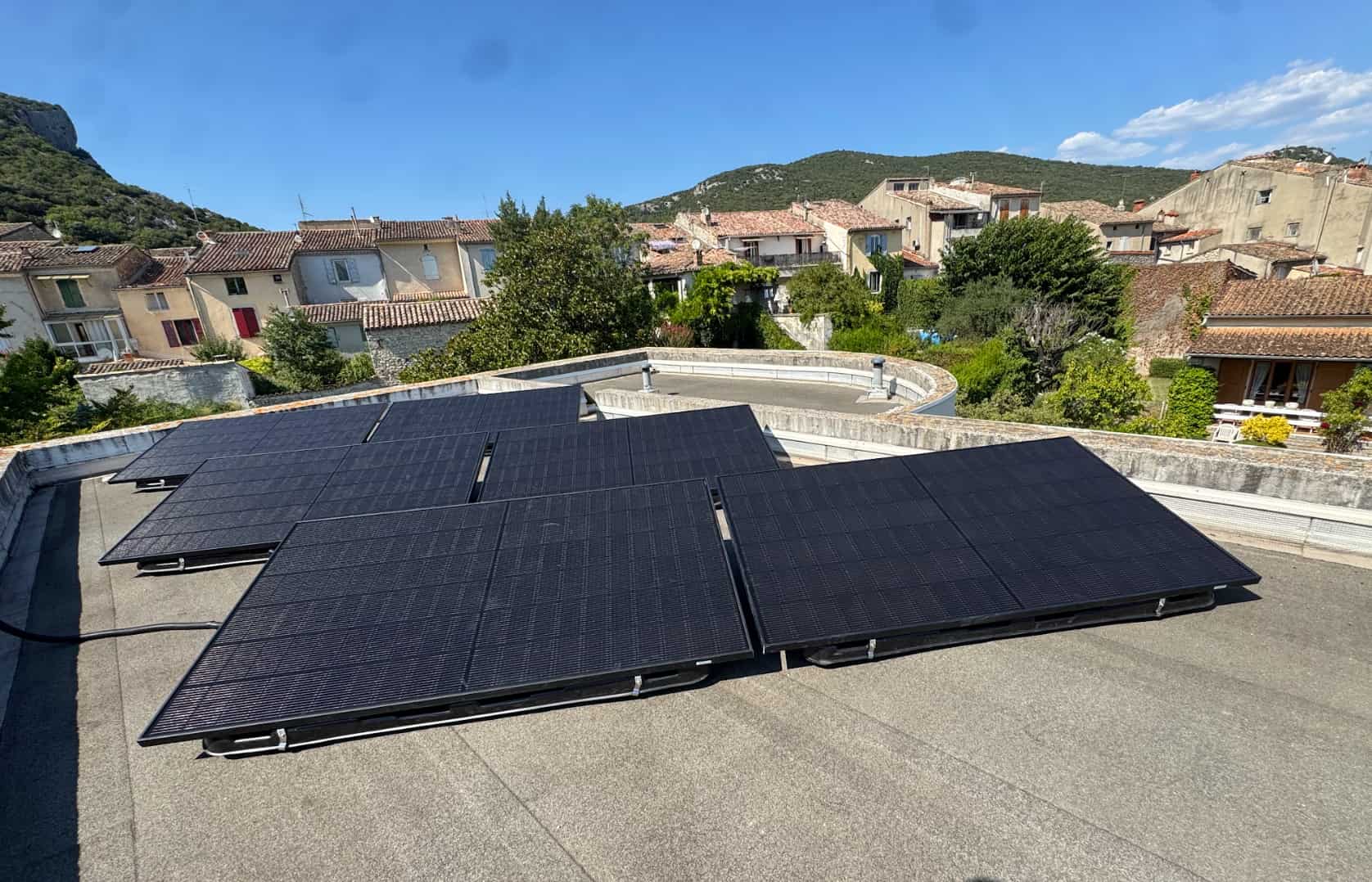 Exemple installation panneaux solaires