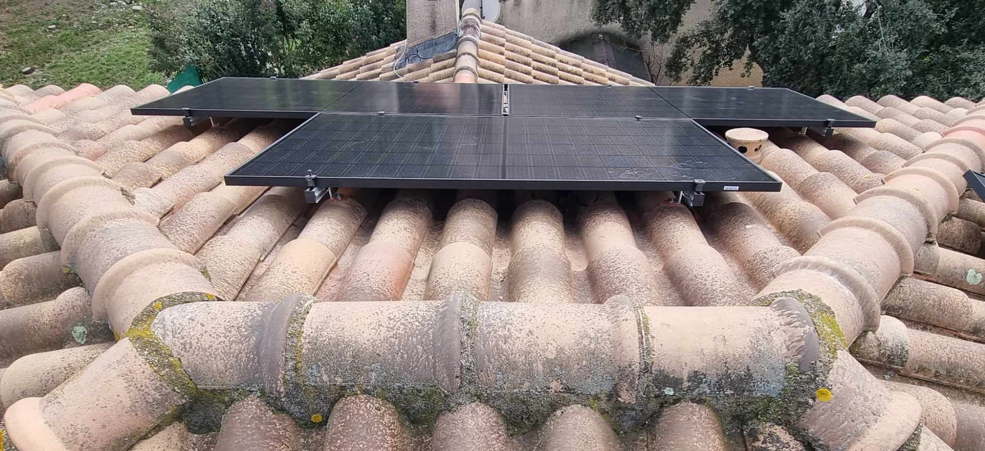 Exemple installation panneaux solaires