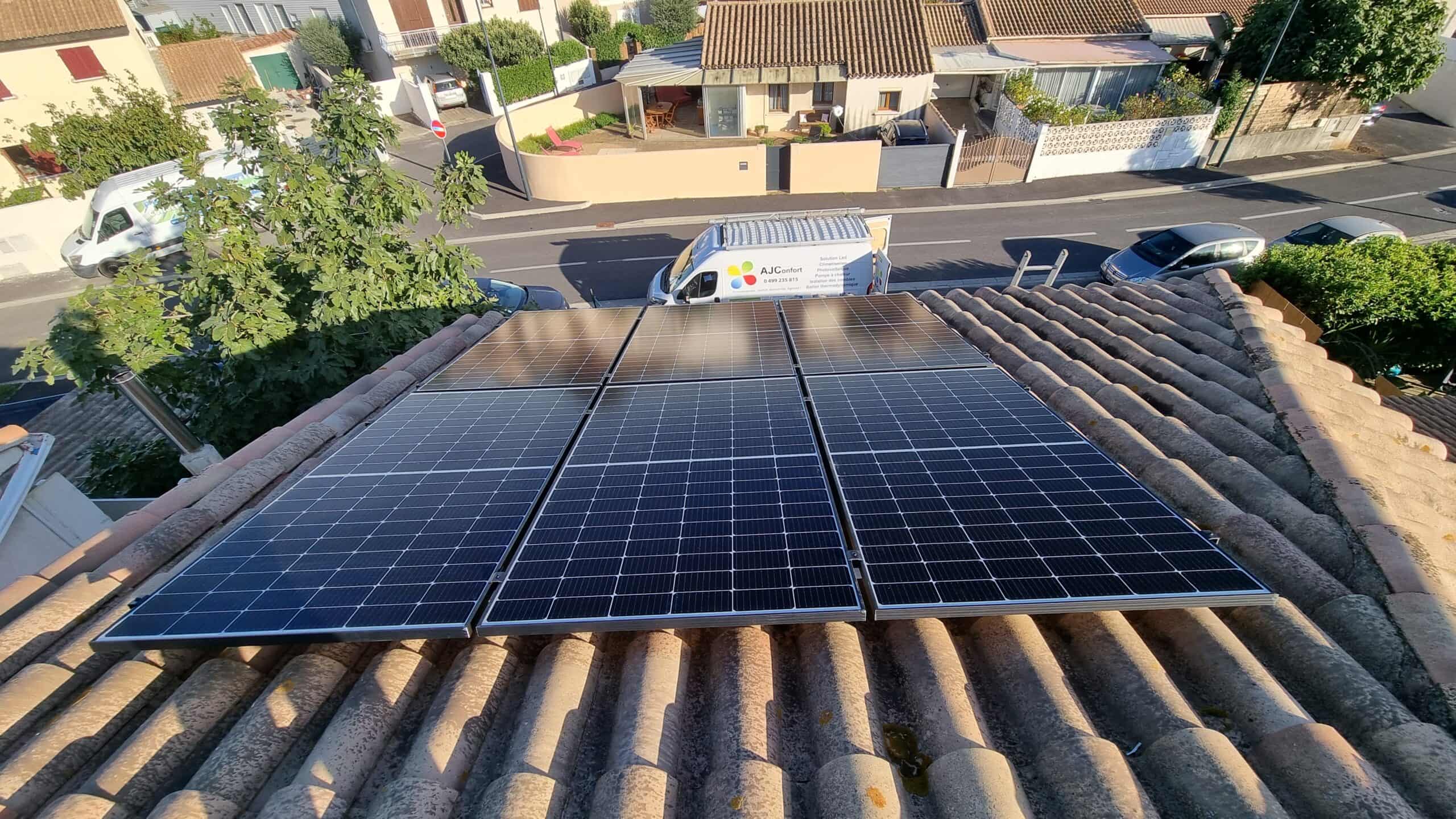 Exemple installation panneaux photovoltaïques